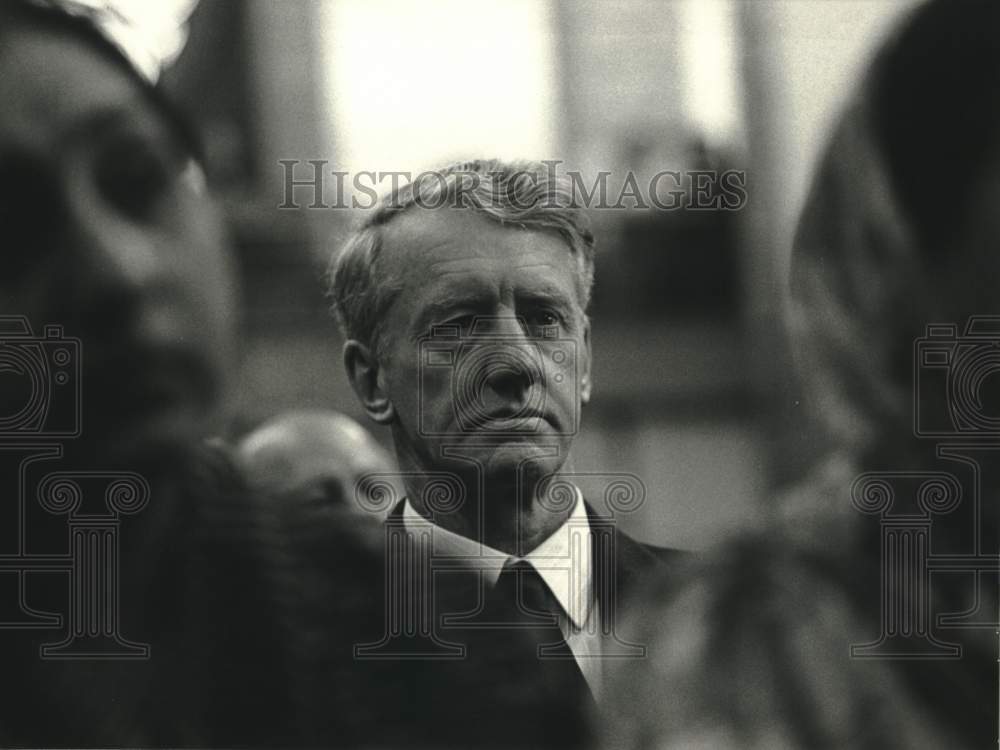 1978 Press Photo Prime Minister Ian Smith at Salisbury memorial service- Historic Images