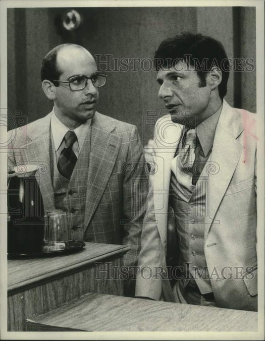 1978 Press Photo Actors George Wyner and Ron Leibman in "Kaz" - mjx73733- Historic Images
