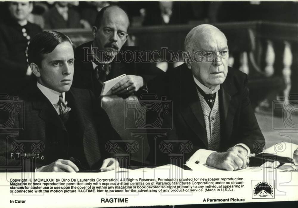 1982 Press Photo Robert Joy and Pat O'Brien star in Paramount Pictures, Ragtime.