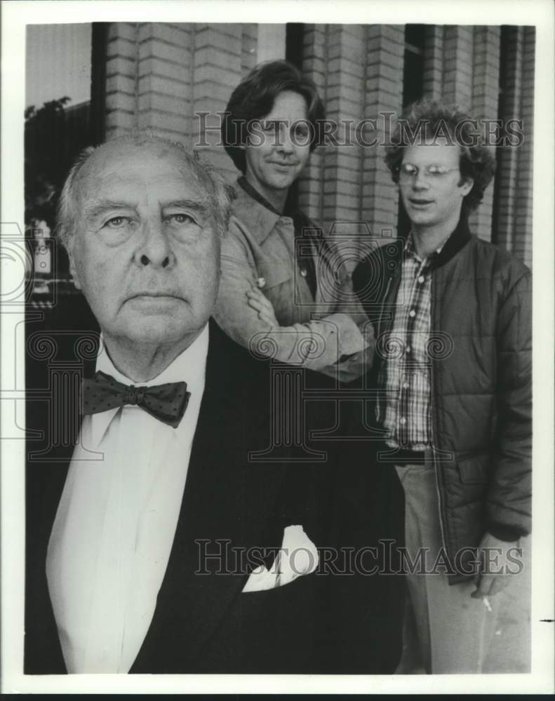 1979 Press Photo John Houseman, Robert Ginty, &amp; James Hart in &quot;The Paper Chase&quot;