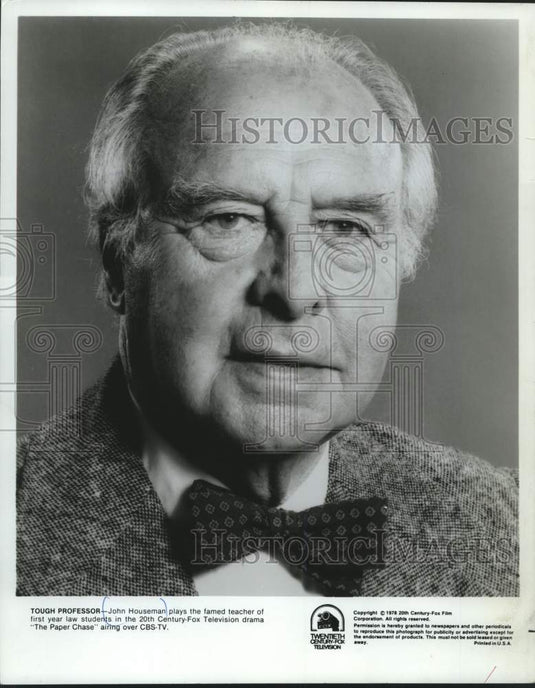 1979 Press Photo Actor John Houseman Plays Law Professor in "The Paper Chase"- Historic Images