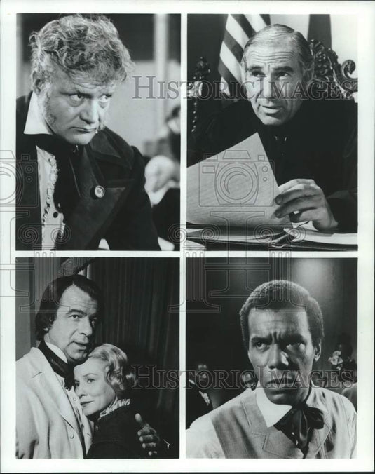 1988 Press Photo Robert Hooks and other in "The Andrew Johnson Story"- Historic Images