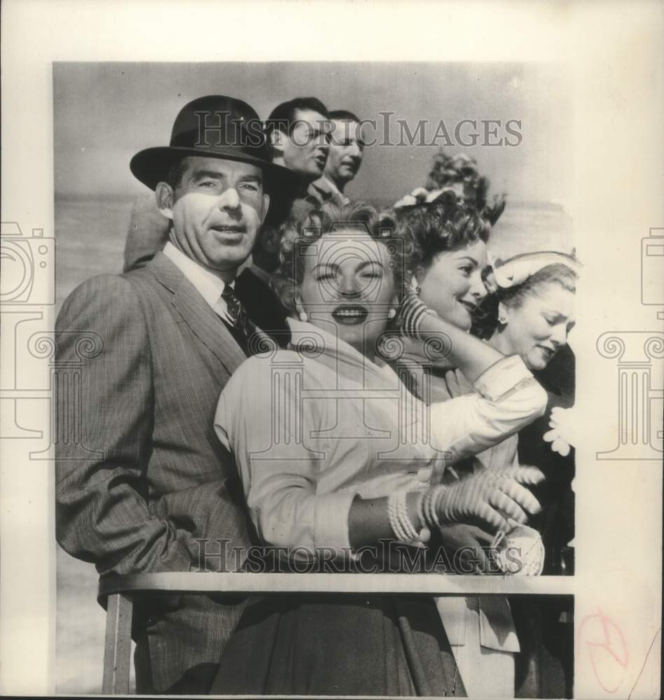 1954 Press Photo Actress June Haver &amp; actor Fred MacMurray in Los Angeles- Historic Images