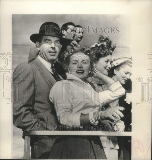 1954 Press Photo Actress June Haver & actor Fred MacMurray in Los Angeles- Historic Images
