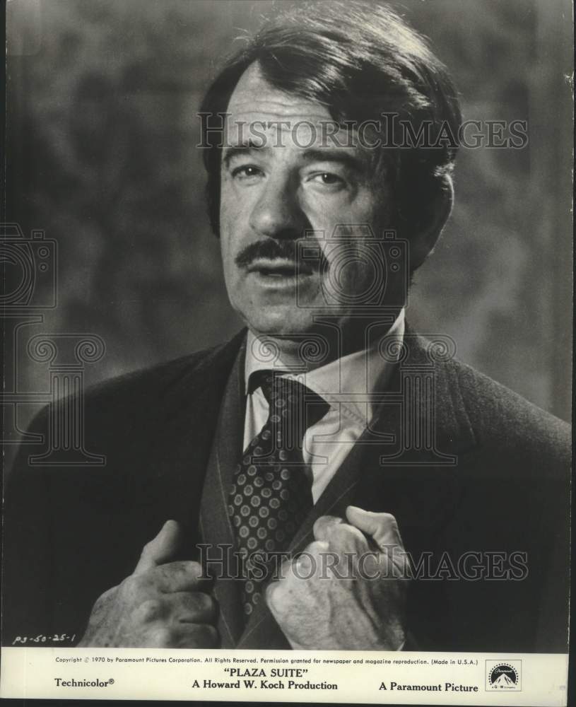 1977 Press Photo Walter Matthau Portrays Sam Nash In &#39;Plaza Suite&#39;- Historic Images