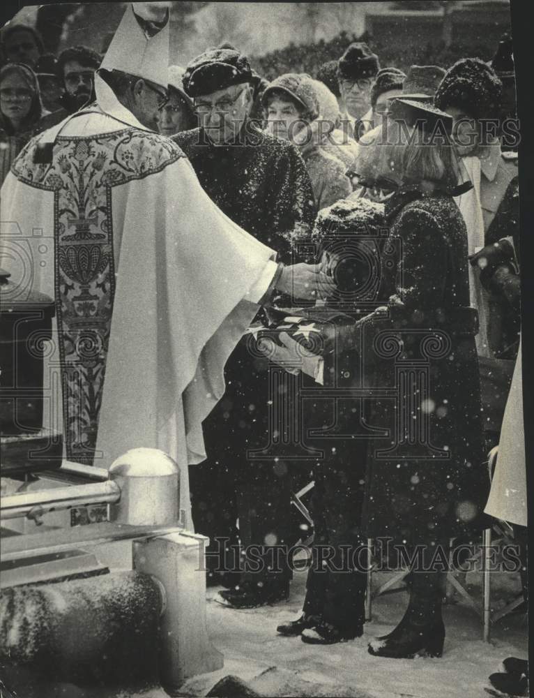 1978 Press Photo Funeral for William Steiger, a Wisconsin Republican Politician- Historic Images