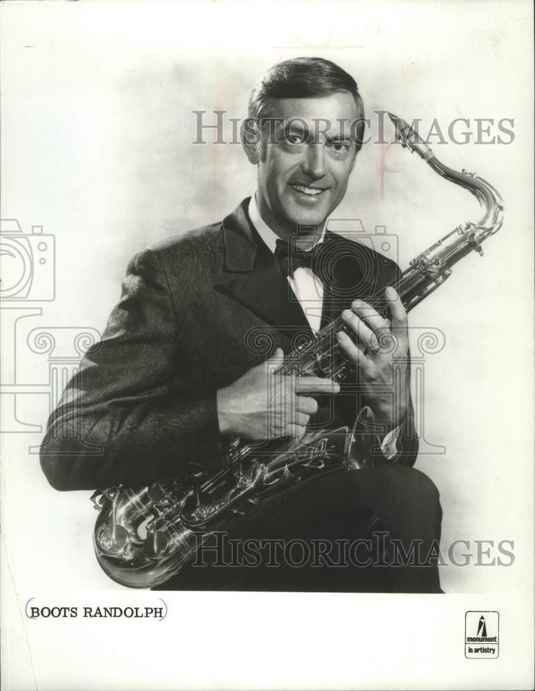 1971 Press Photo Boots Randolph With Saxophone - mjx76560- Historic Images