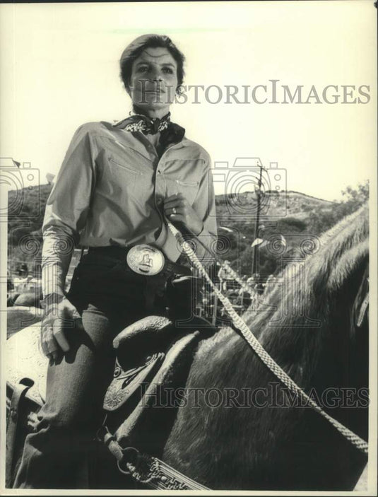 1982 Press Photo Actress Katharine Ross in the ABC Television Movie "Rodeo Girl"- Historic Images