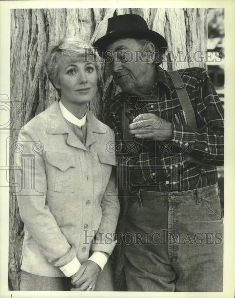 1979 Press Photo Shirley Jones &amp; John McIntire in &quot;Shirley&quot; - mjx76804- Historic Images