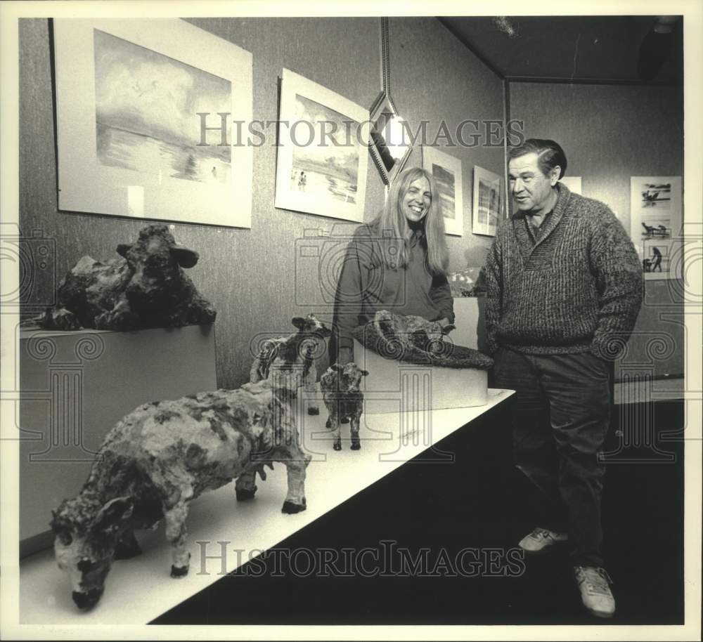 1986 Press Photo Milwaukee artists, Adolph and Suzanne Rosenblatt - mjx77256- Historic Images