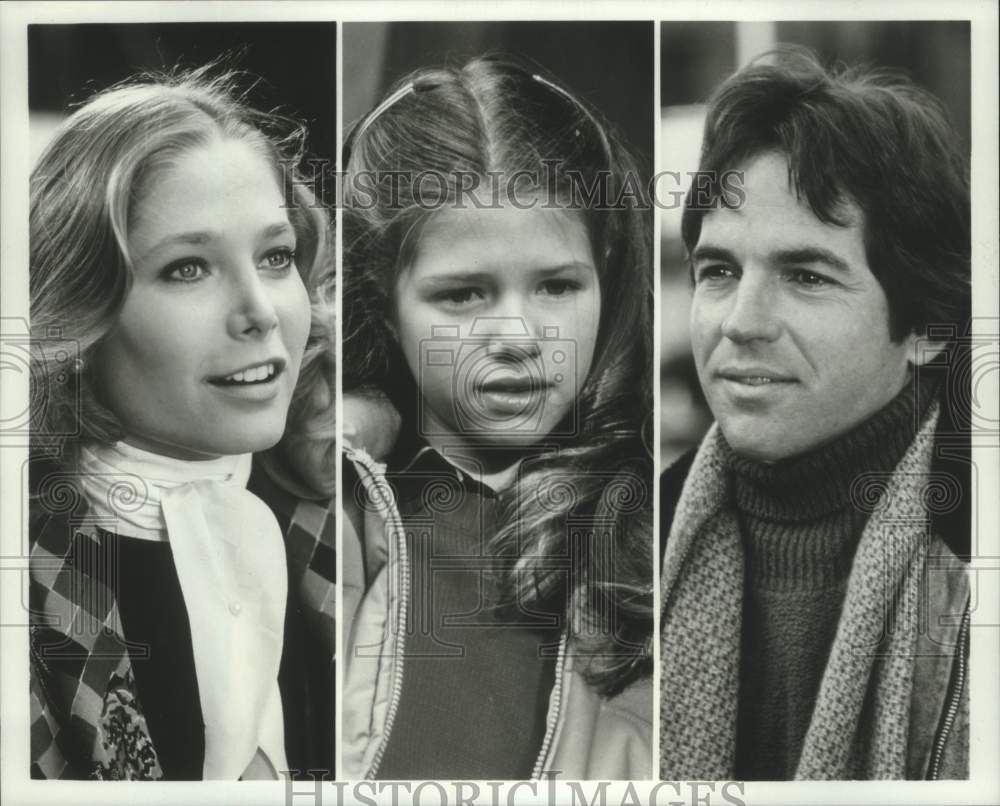 1983 Press Photo Deborah Raffin, Ari Meyers & Tony Bill in "Running Out"- Historic Images