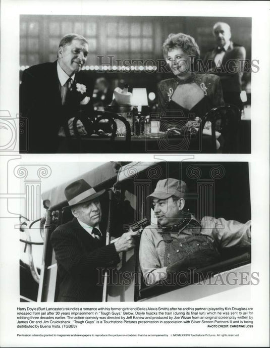1986 Press Photo ÃƒÂ¢Ã¢â€šÂ¬Ã…â€œTough GuysÃƒÂ¢Ã¢â€šÂ¬Ã‚Â stars Burt Lancaster and Alexis Smith- Historic Images