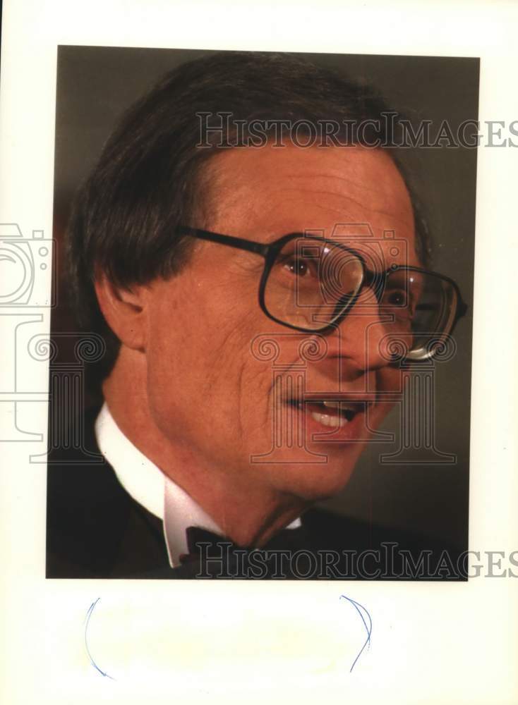 1992 Press Photo Larry King, American Television and Radio Host - mjx79256- Historic Images