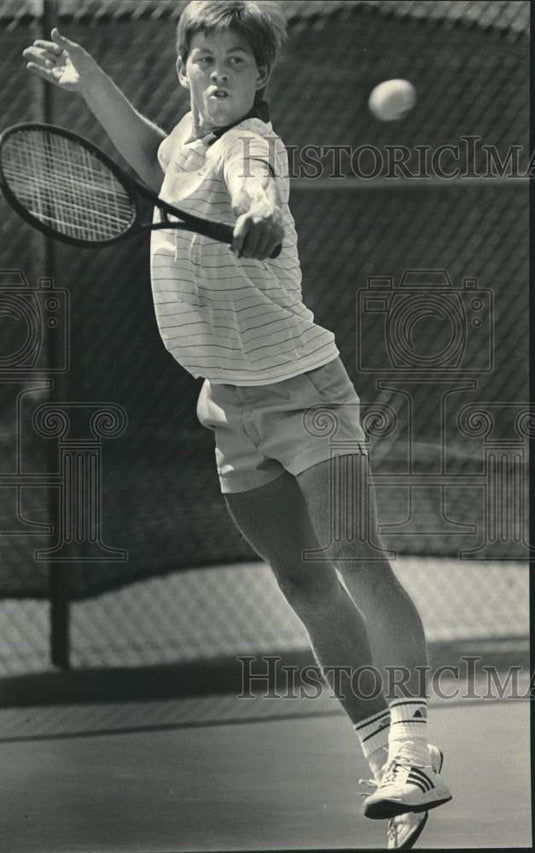 1985 Press Photo Mike Hoeger won men's title in State Closed tournament- Historic Images