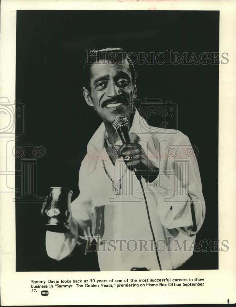 1980 Press Photo Sammy Davis stars in &quot;Sammy: The Golden Years.&quot; - mjx79836- Historic Images