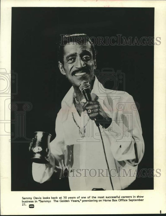 1980 Press Photo Sammy Davis stars in "Sammy: The Golden Years." - mjx79836- Historic Images