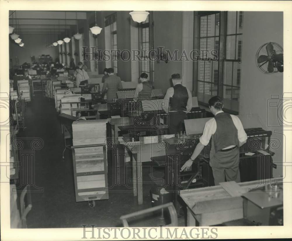 1940 Press Photo U.S. Census Bureau Machine Tabulation Division- Historic Images