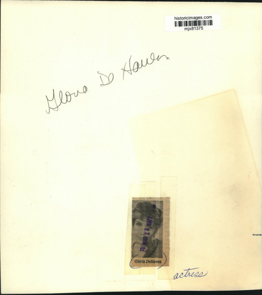 1977 Press Photo Actress Gloria DeHaven - mjx81375