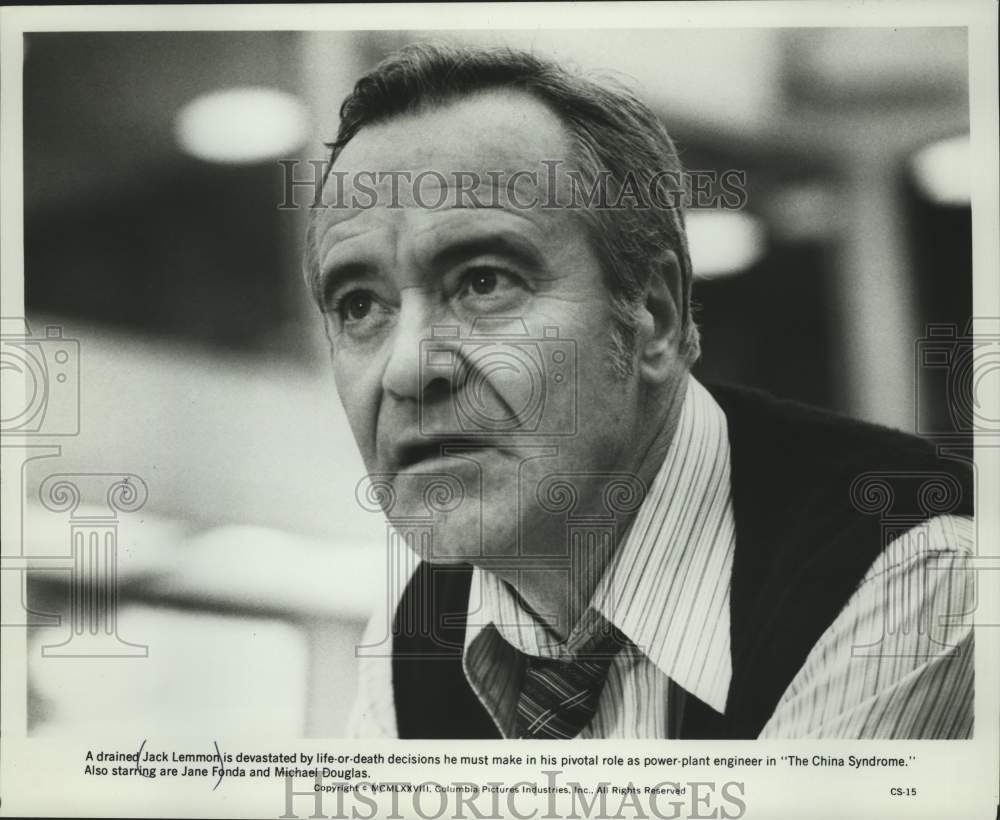 1980 Press Photo Jack Lemmon stars in &quot;The China Syndrome&quot; from Columbia- Historic Images