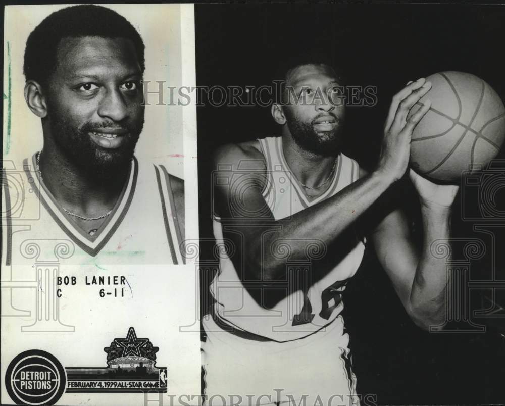 1979 Press Photo Bob Lanier of the Detroit Pistons - mjx83414- Historic Images