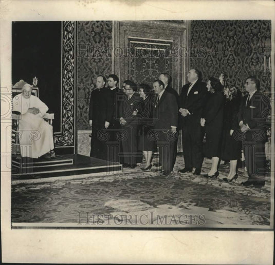 1962 Press Photo Vatican-Pope John XXIII grants audience to group of people