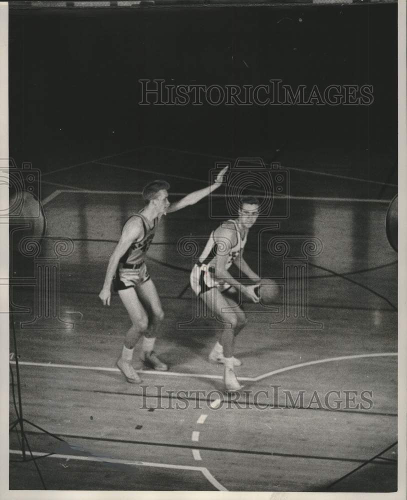 1954 Press Photo Russ Wittberger of Marquette University's basketball team- Historic Images