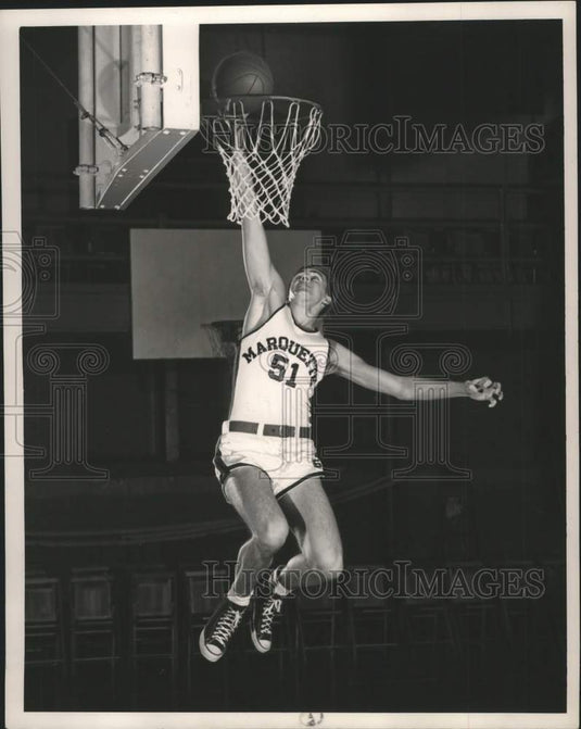 1952 Press Photo Russ Wittberger of Marquette University's basketball team- Historic Images