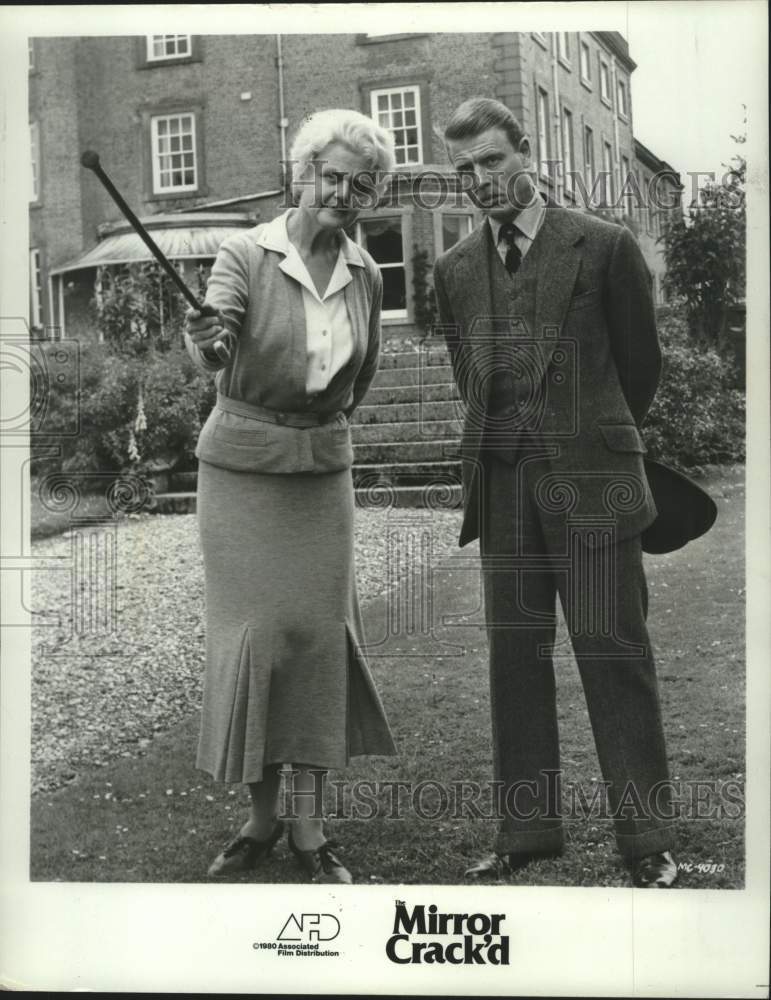 1981 Press Photo Angela Lansbury as Miss Jane Marple in &quot;The Mirror Crack&#39;d.&quot;- Historic Images