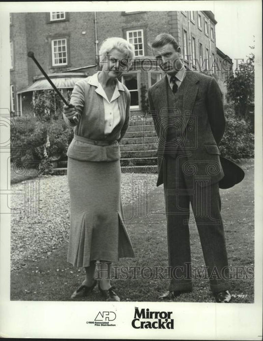 1981 Press Photo Angela Lansbury as Miss Jane Marple in "The Mirror Crack'd."- Historic Images