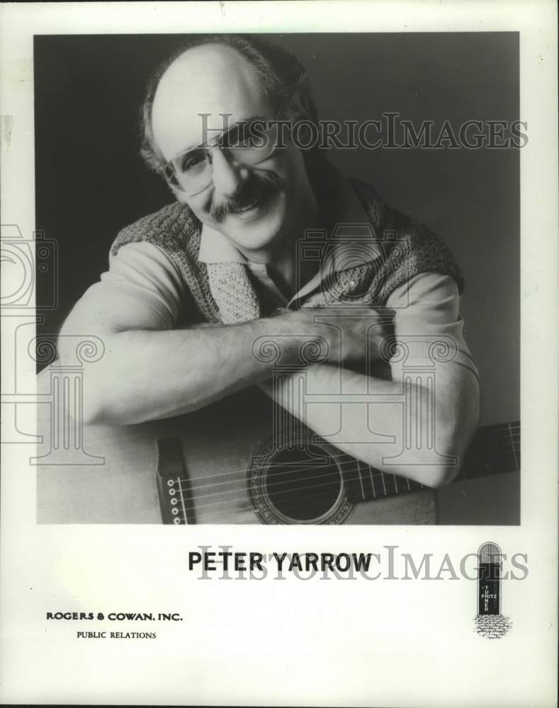 1986 Press Photo Peter Yarrow, musician in Peter, Paul & Mary - mjx89507