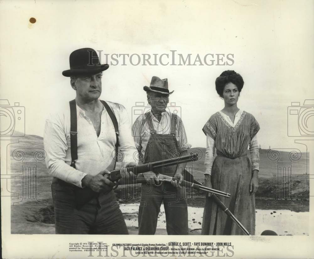 1973 Press Photo Actors in the movie Oklahoma Crude - mjx90379