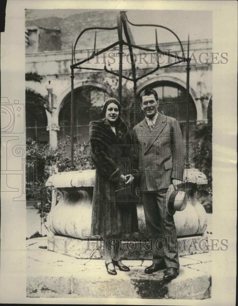 1931 Press Photo Gene Tunney, Former Heavyweight World Champion & Wife in Sicily- Historic Images