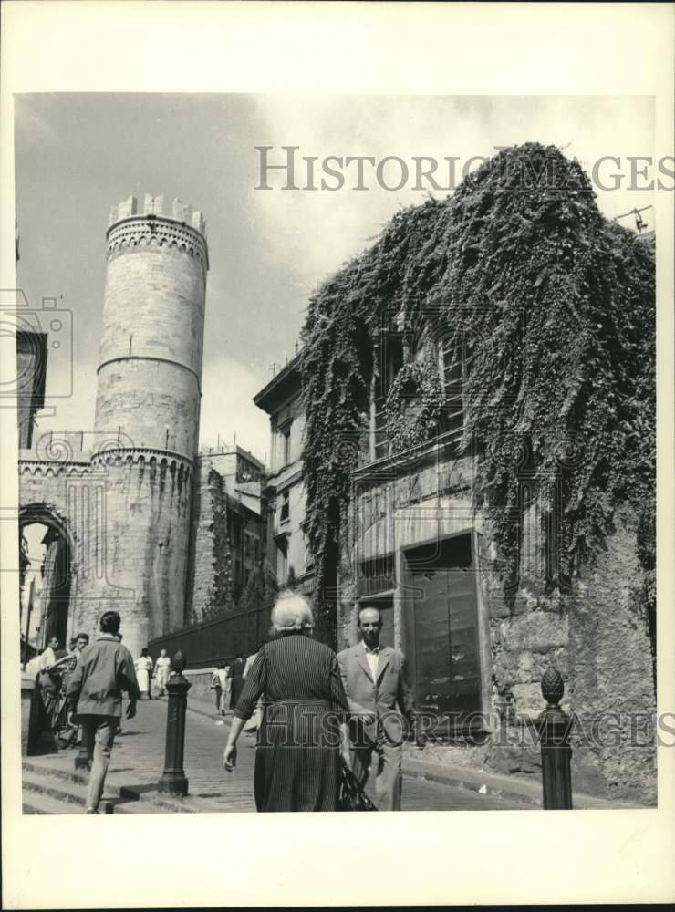 1982 Press Photo Birthplace of Christopher Columbus in downtown Genoa, Italy