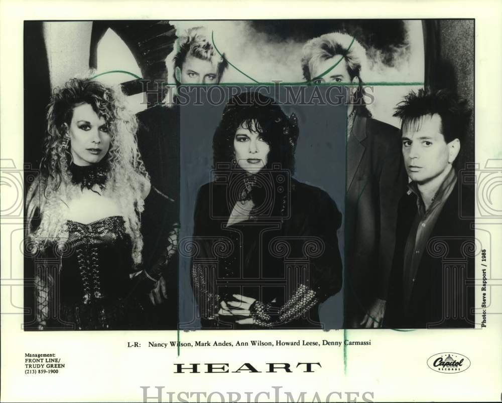 1986 Press Photo Band &quot;Heart&quot; - mjx95778- Historic Images