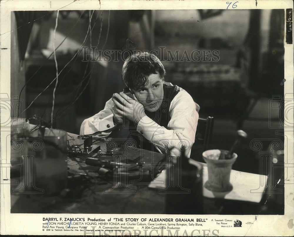 1978 Press Photo Don Ameche stars in &quot;The Story of Alexander Graham Bell&quot;- Historic Images