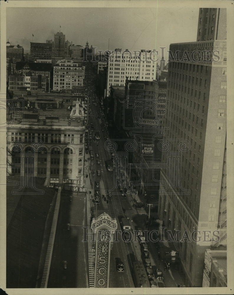 1930 Press Photo View From the Mariner Tower Building of 6th and WIsconsin Ave- Historic Images