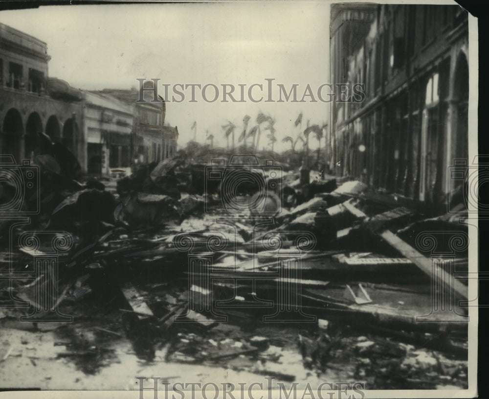 1928 Press Photo Hurricane damage, West Palm Beach - mjz03882- Historic Images