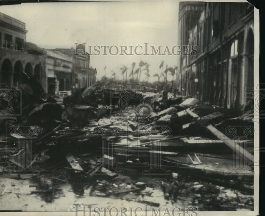 1928 Press Photo Hurricane damage, West Palm Beach - mjz03882- Historic Images