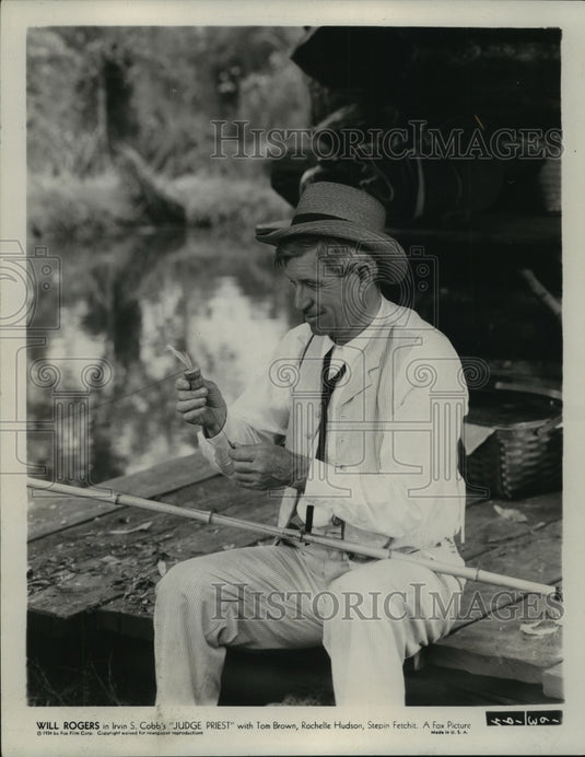 1934 Press Photo Will Rogers in "Judge Priest" - mjz04050- Historic Images