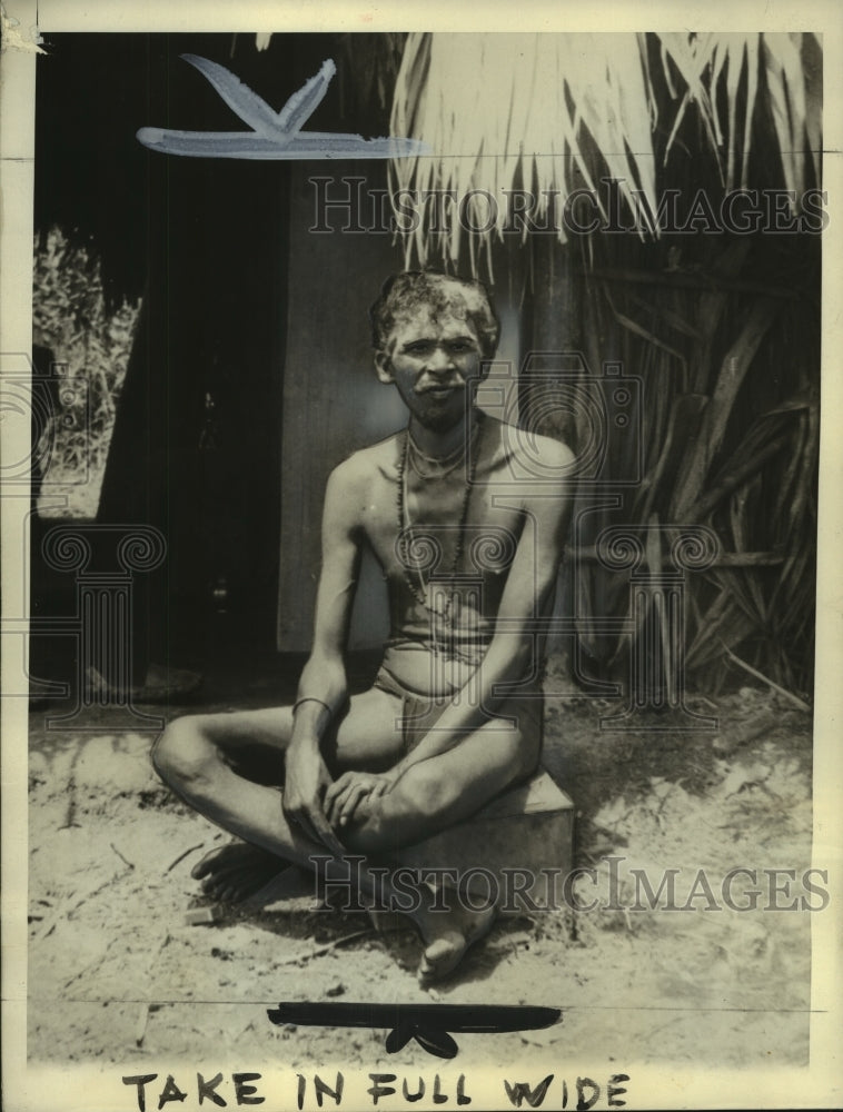 1936 Press Photo A Hindu Sadhu of Port of Spain, Trinidad - mjz04208- Historic Images