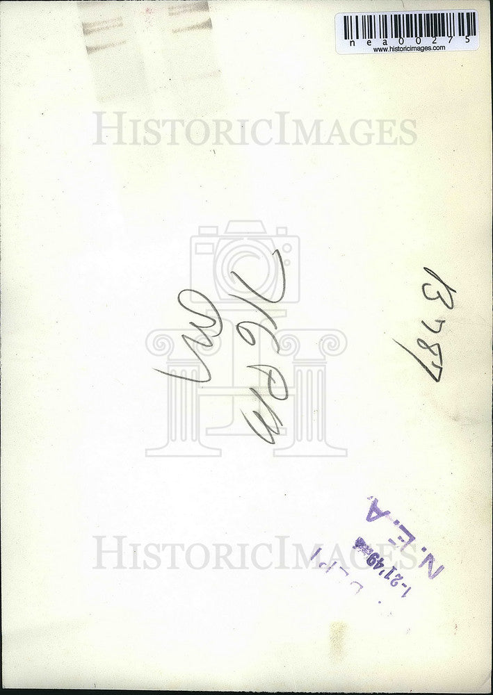 1949 Press Photo Fred Fitzsimmons Of NY Giants With His Horse