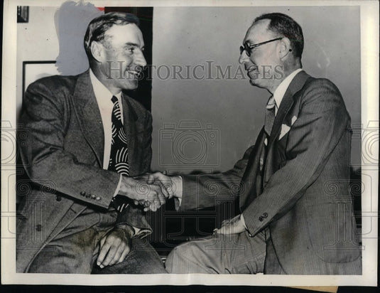 1939 Press Photo Pie Harold turned his resignation as Pirated Manger fir 5 Years