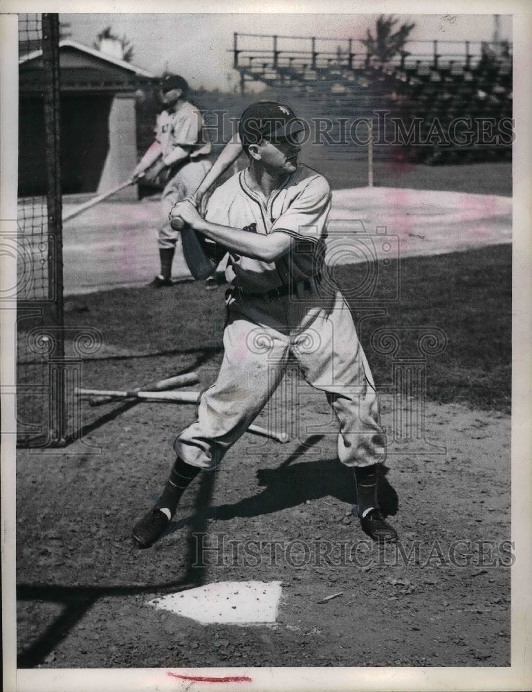 Load image into Gallery viewer, 1942 Press Photo NY Giants baseball, Nicholas Witek - nea07675
