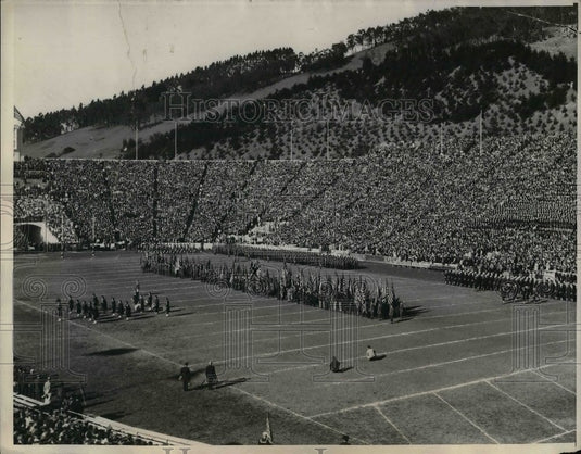 1931 Press Photo West Coast Navy Football Team During Game - nea09104