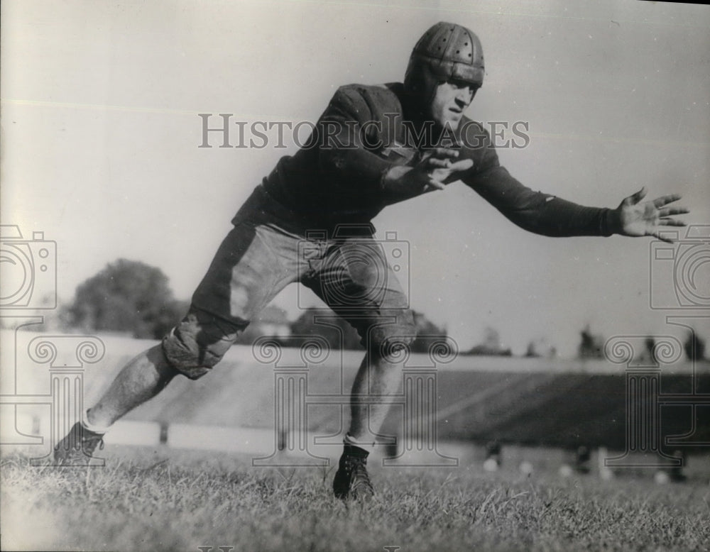1935 Press Photo Indiana Football, Charley McDaniel, Tackle - nea13208