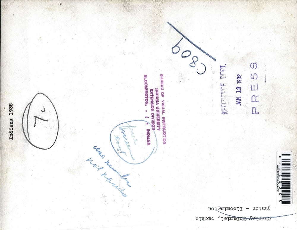 1935 Press Photo Indiana Football, Charley McDaniel, Tackle - nea13208