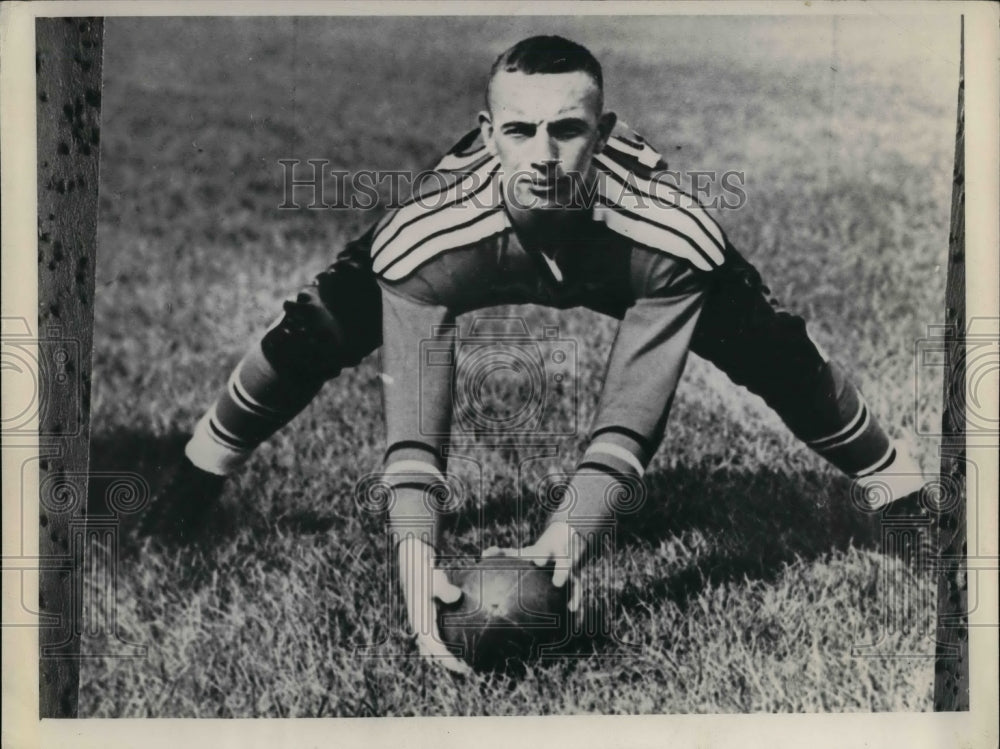 1938 Press Photo Don Snavely of Marsellon, Ohio football - nea13348