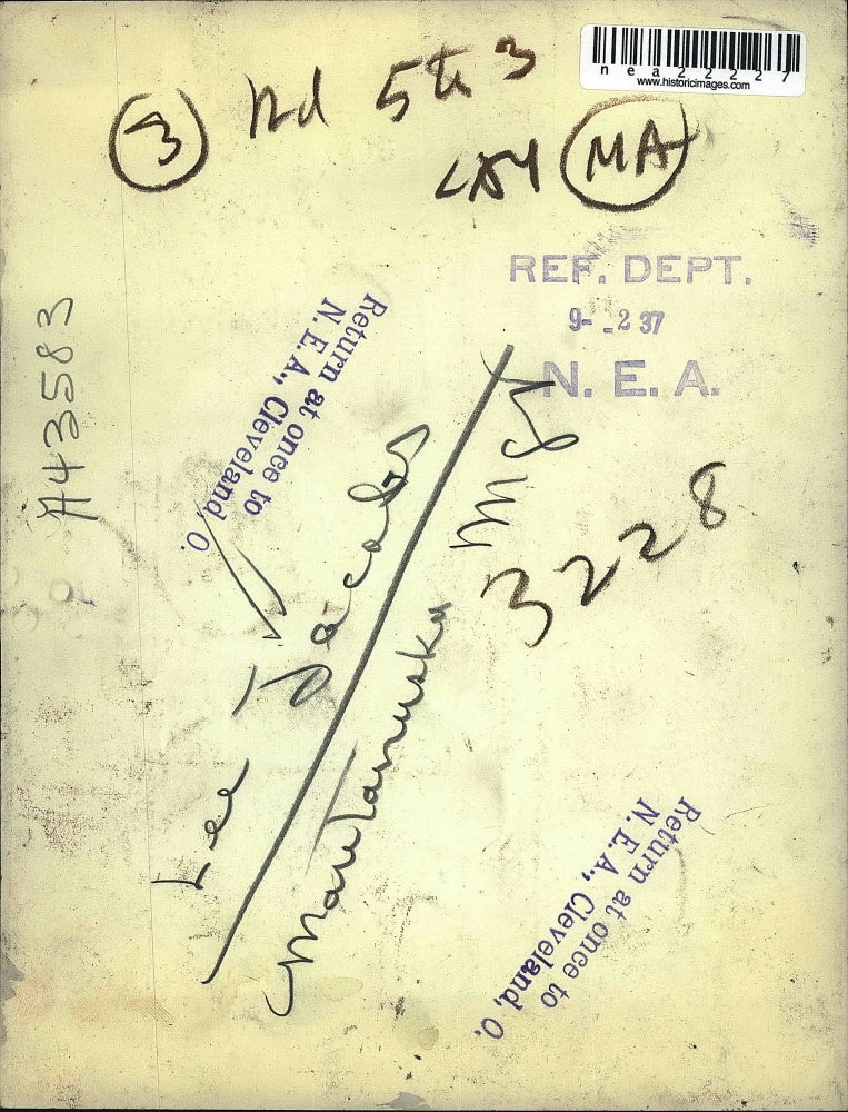 1937 Press Photo Lee Jacobs, Maritanuska Manager - nea22227