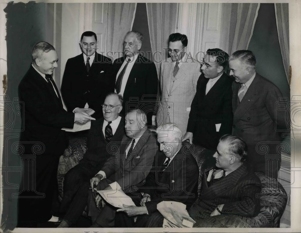 1940 Press Photo King Swope, G. W. Pepper, T. O'Brien Flynn, Gov. Griswell
