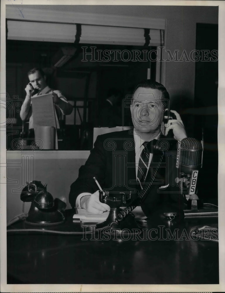 1955 Press Photo CBS   new correspondent, Doug Edwards- Historic Images